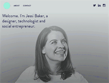 Tablet Screenshot of jessibaker.com